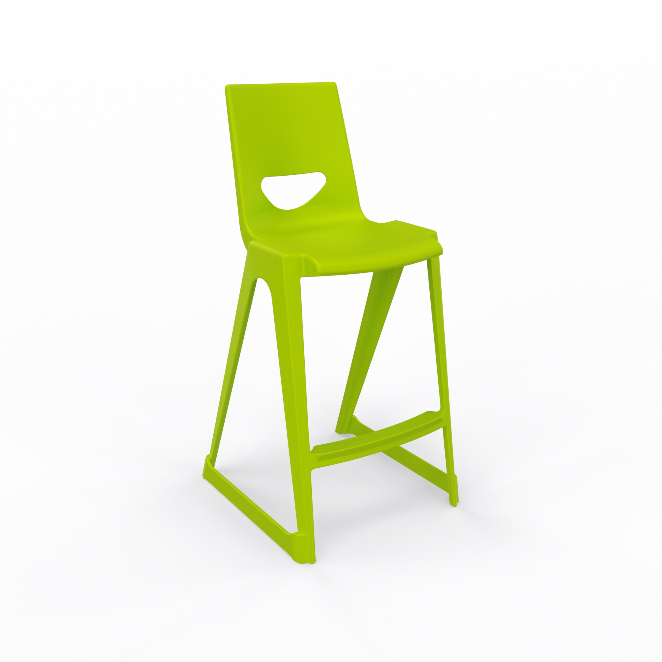 en one high chair H685 High Back - Lime Green - Angle.jpg